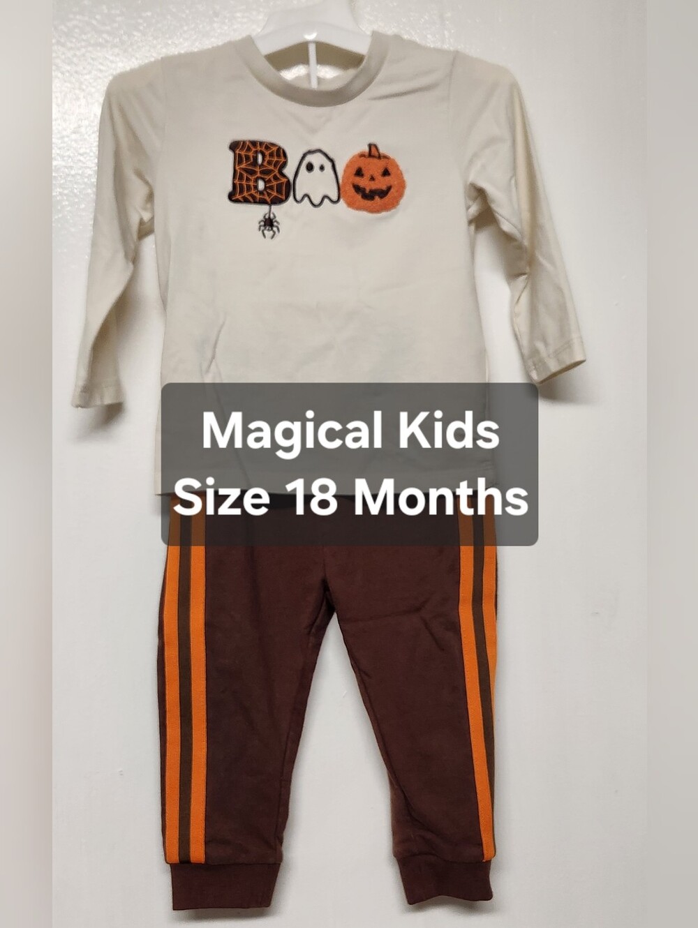 Magical Kids Size 18 Months Halloween 2 Piece Outfit